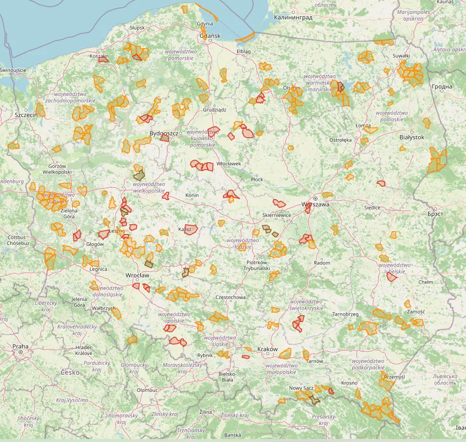 mapa OHZ