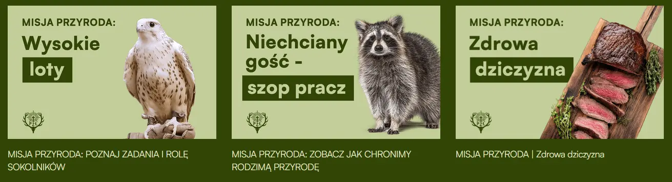 obrazki ze strony propagandowej PZŁ